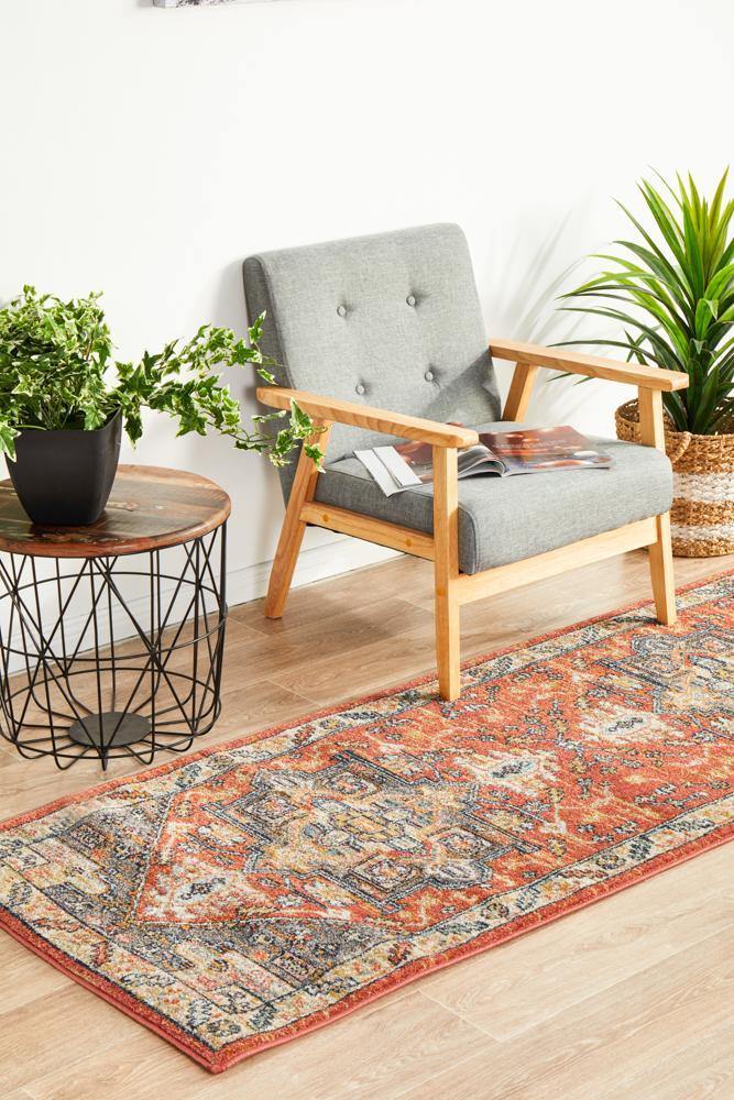 Legacy 850 Terracotta Runner Rug - Cozy Rugs Australia