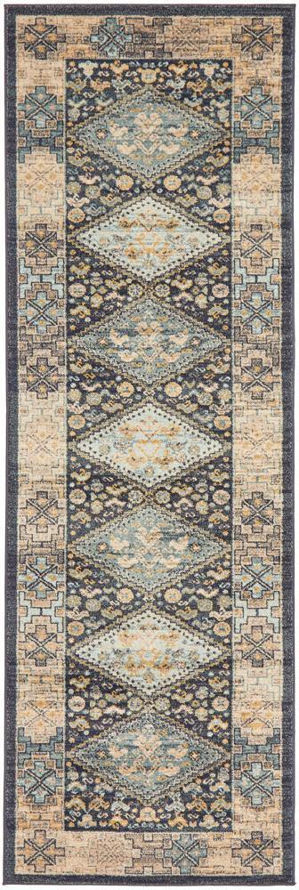 Legacy 857 Navy Runner Rug - Cozy Rugs Australia