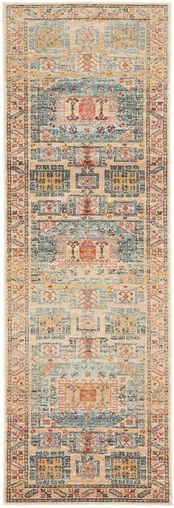 Legacy 859 Sky Blue Runner Rug - Cozy Rugs Australia