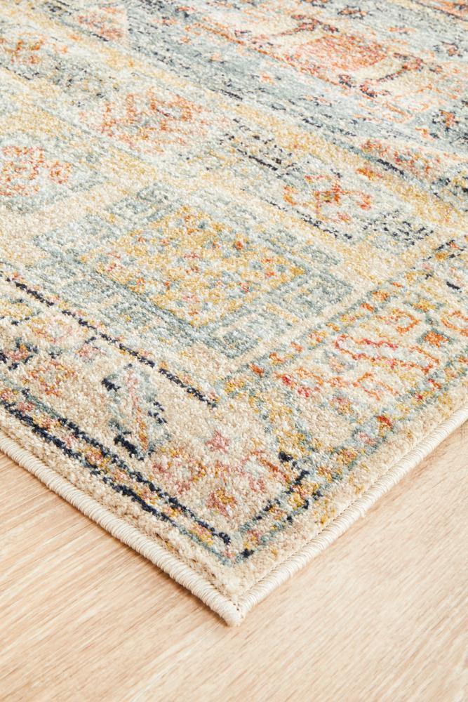 Legacy 859 Sky Blue Runner Rug - Cozy Rugs Australia