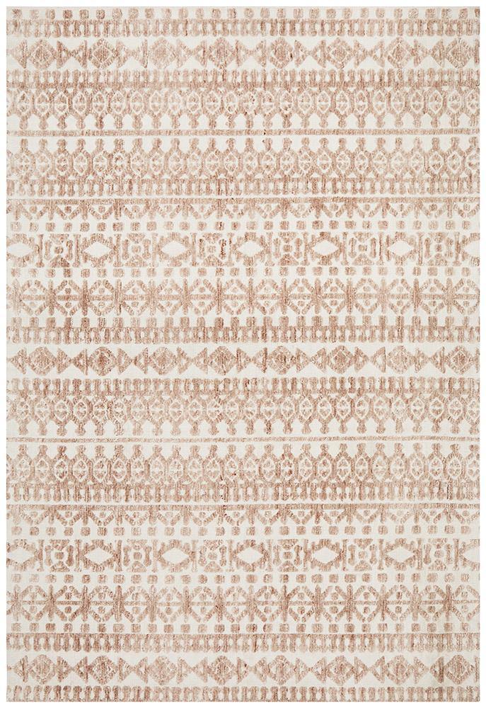 Levi Becca Peach Ivory Rug - Cozy Rugs Australia