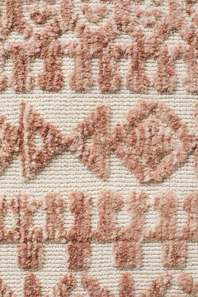 Levi Becca Peach Ivory Rug - Cozy Rugs Australia