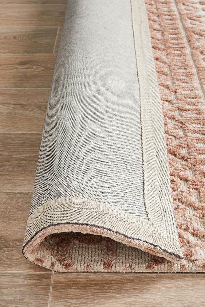 Levi Becca Peach Ivory Rug - Cozy Rugs Australia