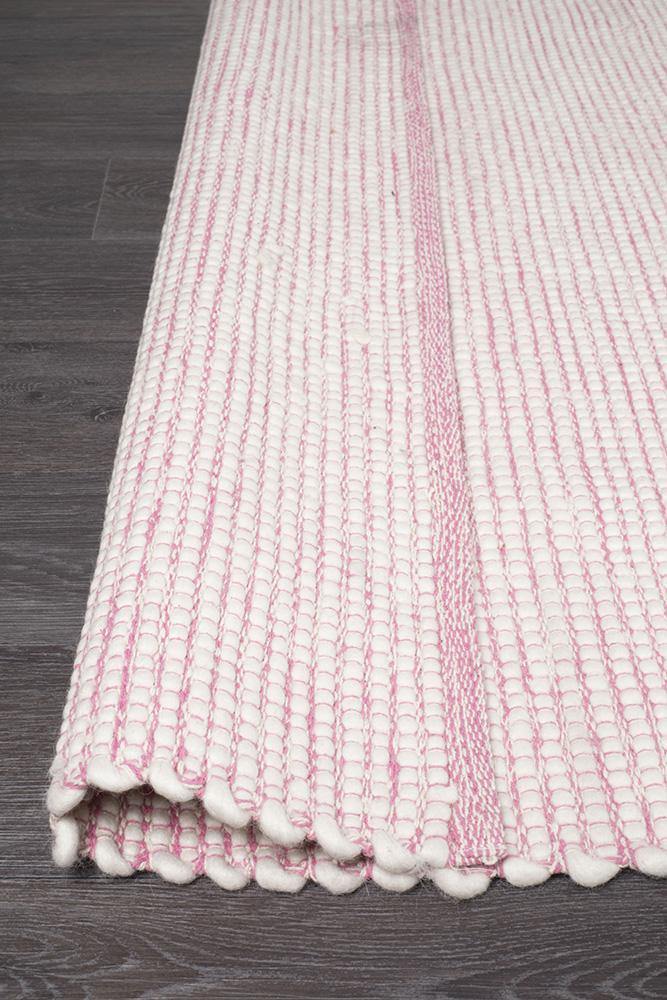 Loft Stunning Wool Pink Rug - Cozy Rugs Australia