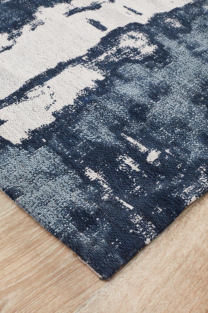 Magnolia 11 Denim Runner Rug - Cozy Rugs Australia