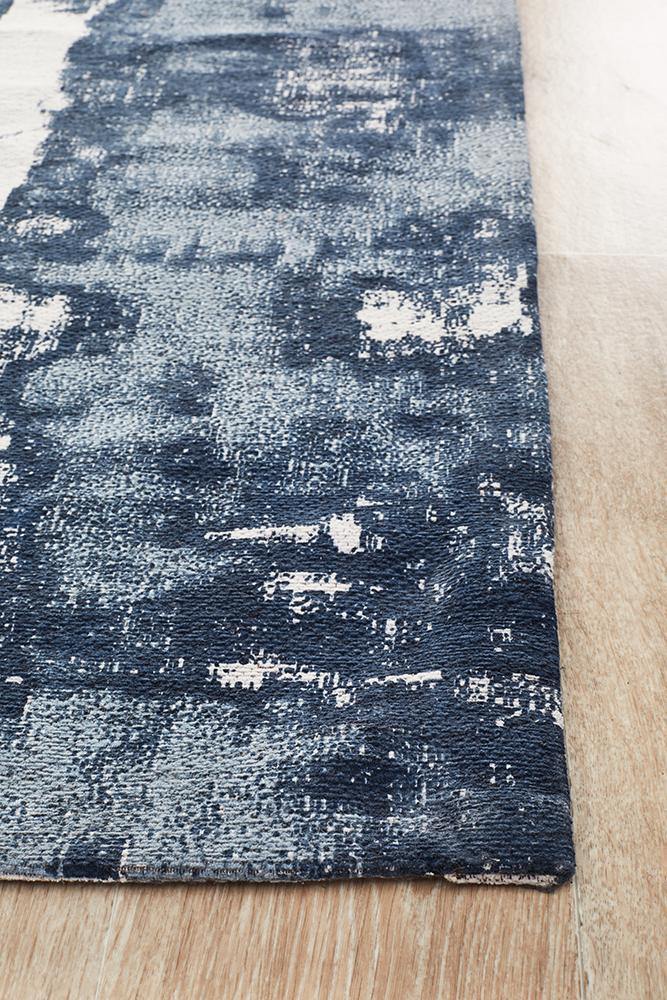 Magnolia 11 Denim Runner Rug - Cozy Rugs Australia