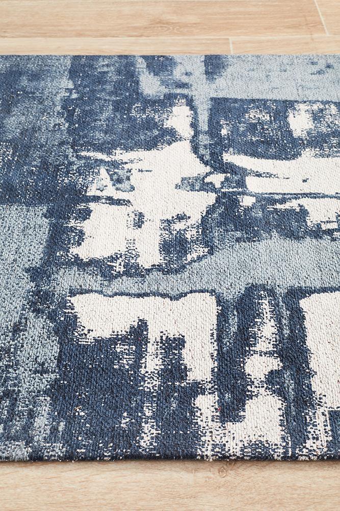 Magnolia 11 Denim Runner Rug - Cozy Rugs Australia