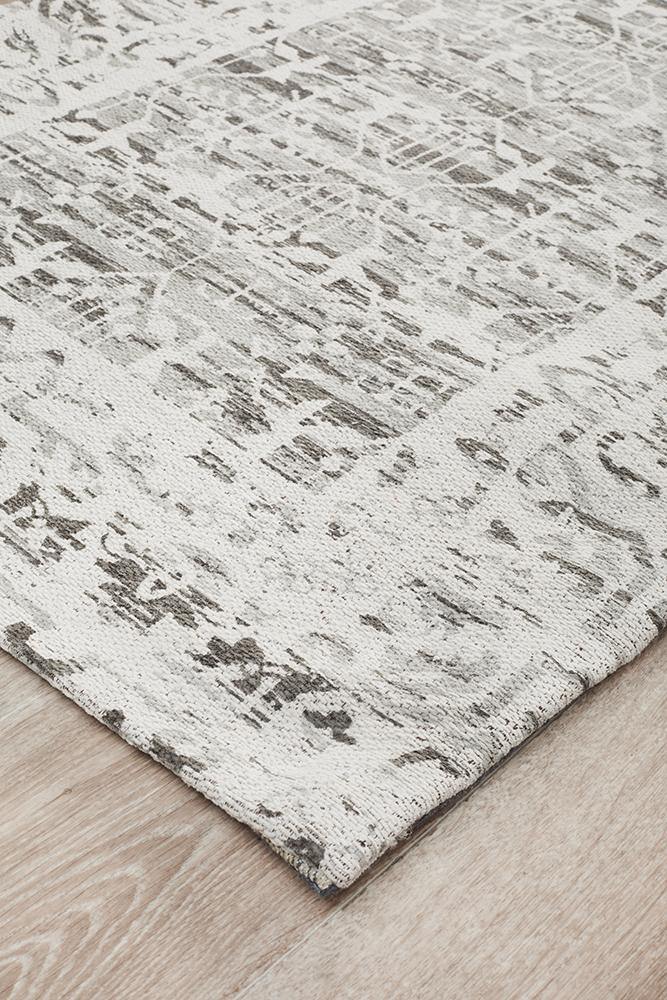 Magnolia 88 Silver Runner Rug - Cozy Rugs Australia