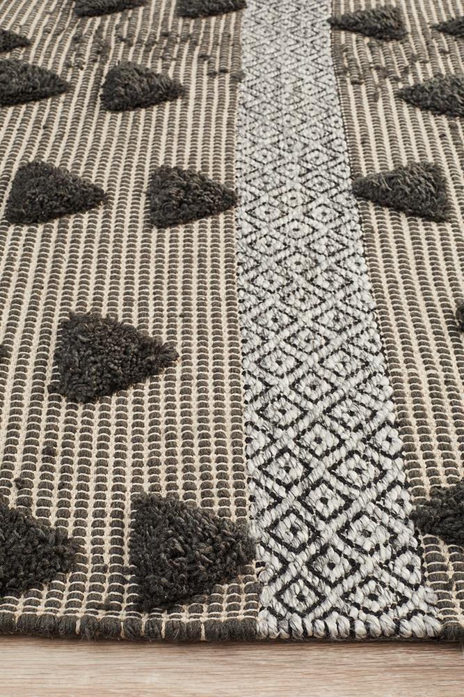 Miller Rhythm Flow Charcoal Rug - Cozy Rugs Australia