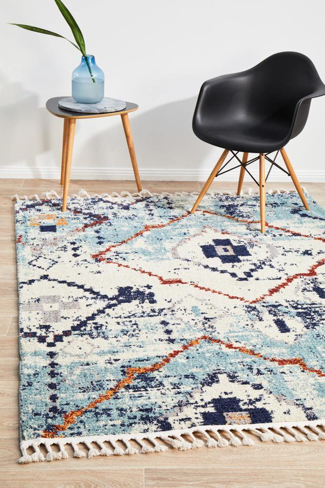 Marrakesh 444 Blue Rug - Cozy Rugs Australia