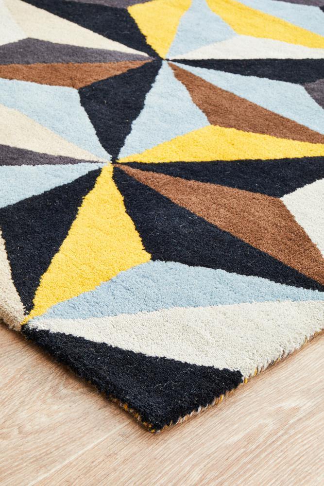 Matrix Pure Wool 900 Blue Runner Rug - Cozy Rugs Australia