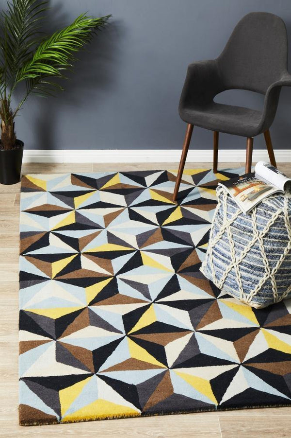 Buy Matrix Pure Wool 900 Blue Rug Online | Cozy Rugs Australia