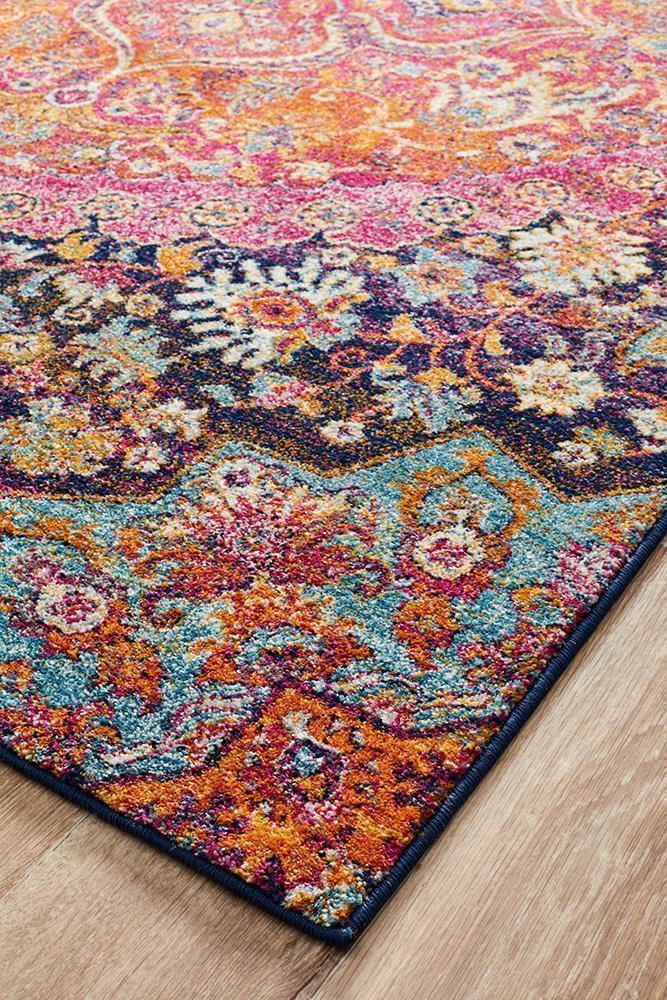 Museum Preston Multi Coloured Runner - Cozy Rugs Australia