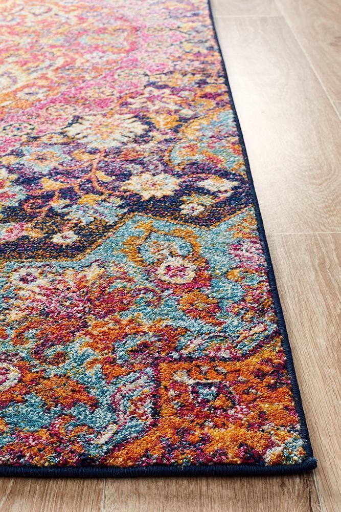 Museum Preston Multi Coloured Runner - Cozy Rugs Australia