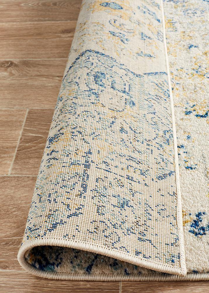 Museum Tyler Sky Blue Runner - Cozy Rugs Australia