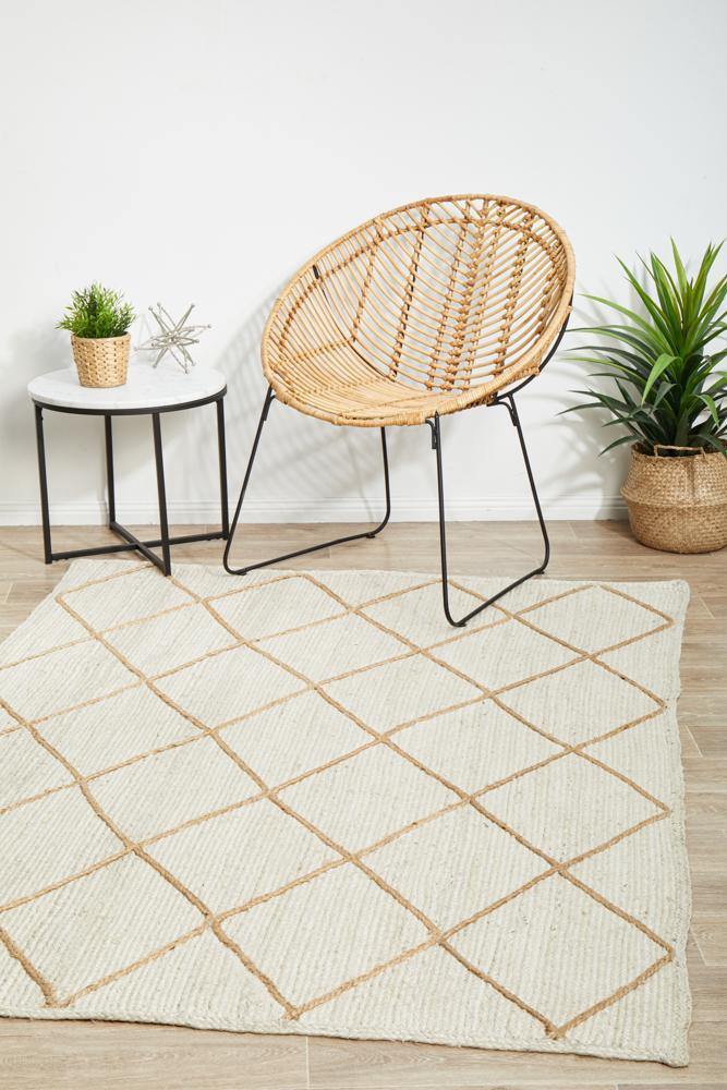 Noosa 222 White Rug - Cozy Rugs Australia