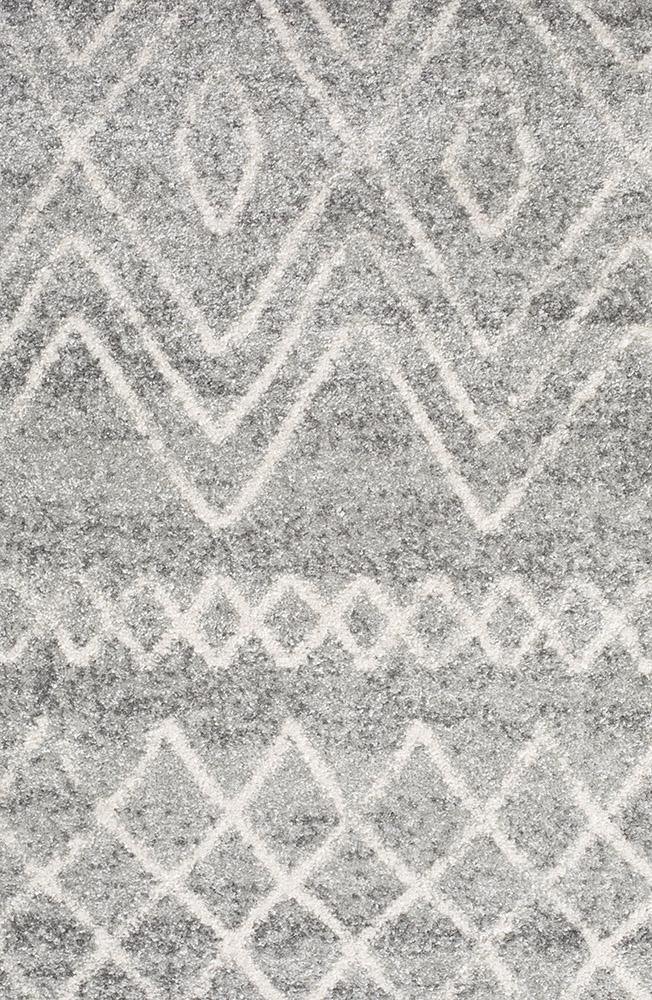 Oasis Nadia Grey Rustic Tribal Rug - Cozy Rugs Australia