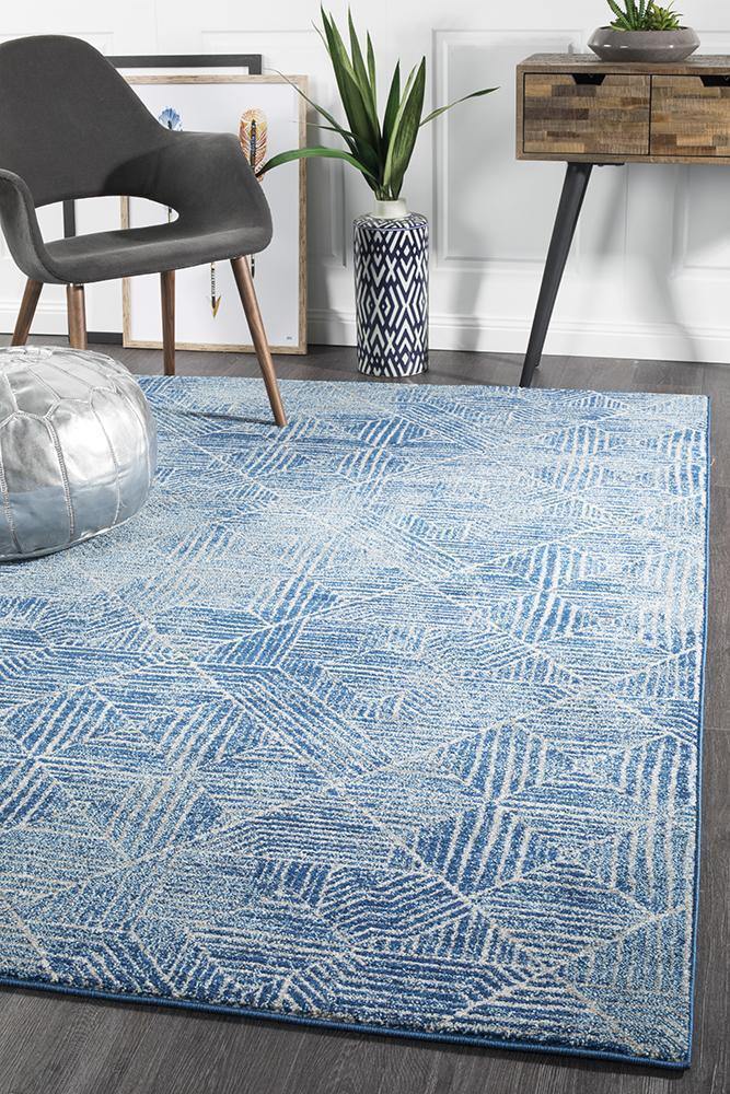 Oasis Kenza Contemporary Navy Rug - Cozy Rugs Australia