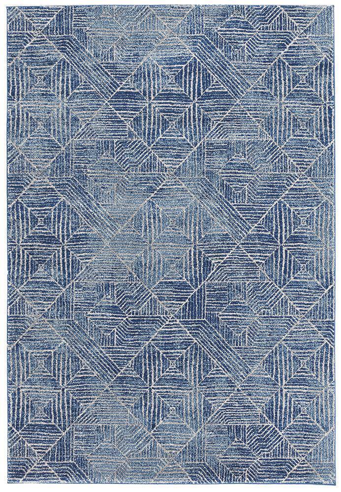 Oasis Kenza Contemporary Navy Rug - Cozy Rugs Australia