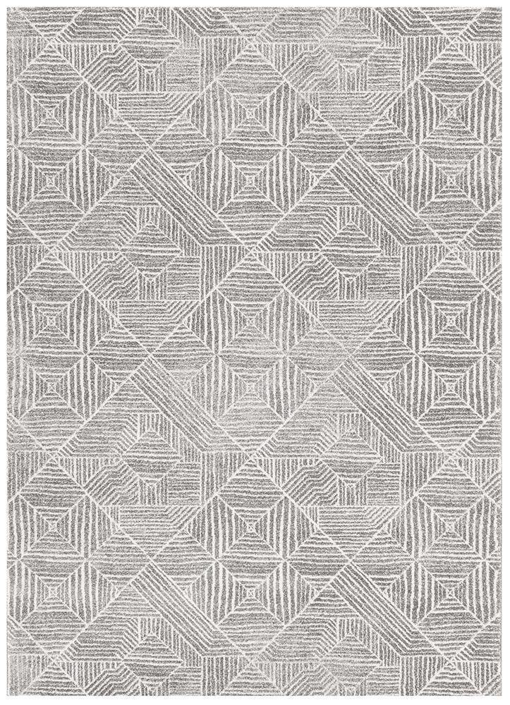 Oasis Kenza Contemporary Silver Rug - Cozy Rugs Australia