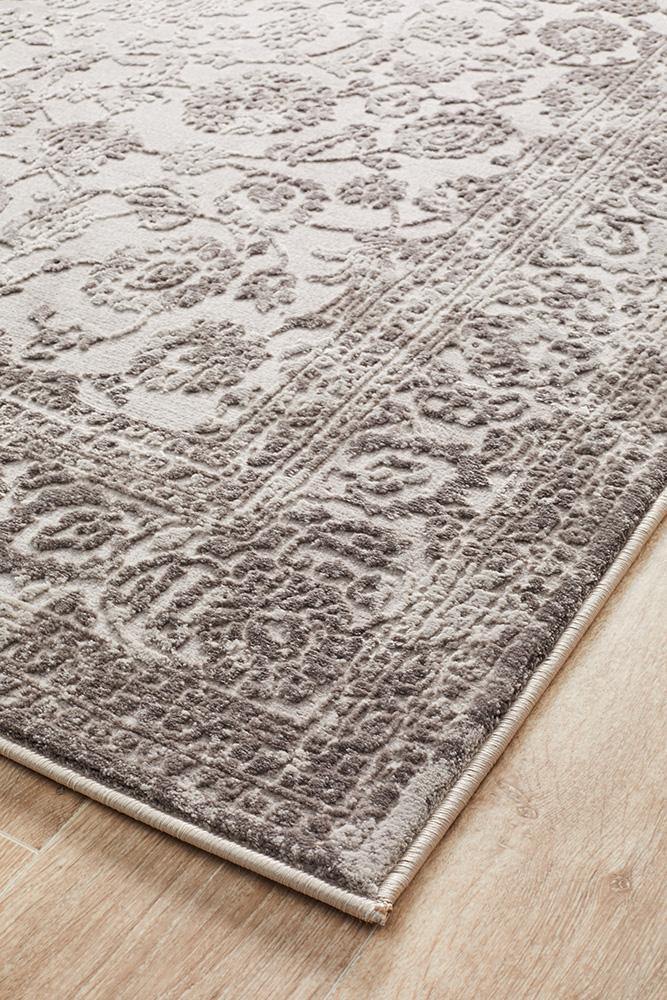 Opulence Lucy Silver Rug - Cozy Rugs Australia