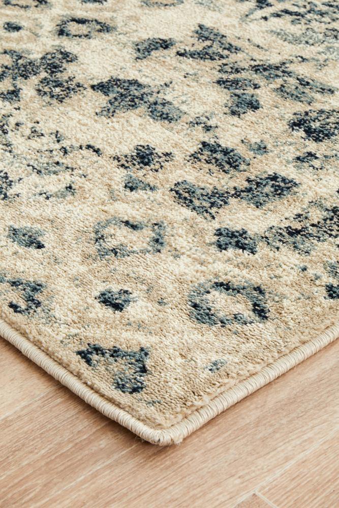 Oxford Mayfair Illusion Blue Runner Rug - Cozy Rugs Australia