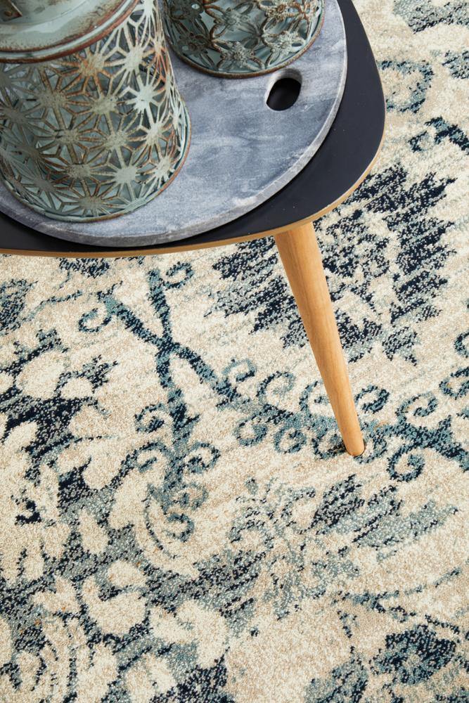 Oxford Mayfair Illusion Blue Rug - Cozy Rugs Australia