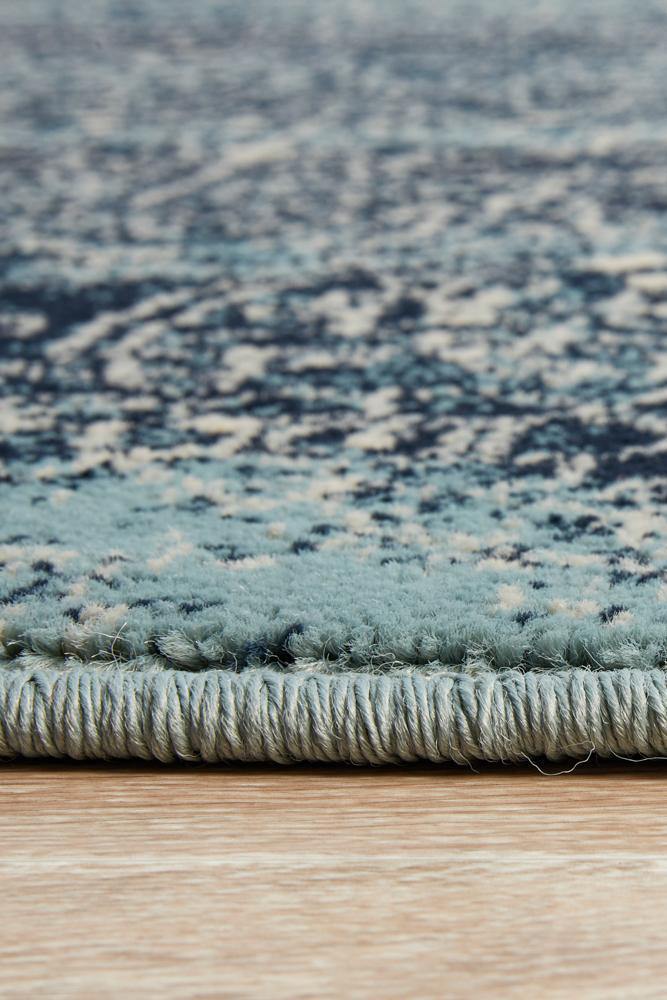 Oxford Mayfair Edge Denim Rug - Cozy Rugs Australia