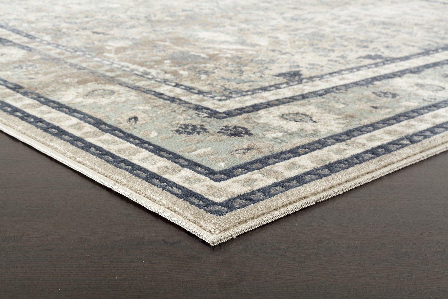 Providence Esquire Rim Traditional Beige Rug - Cozy Rugs Australia