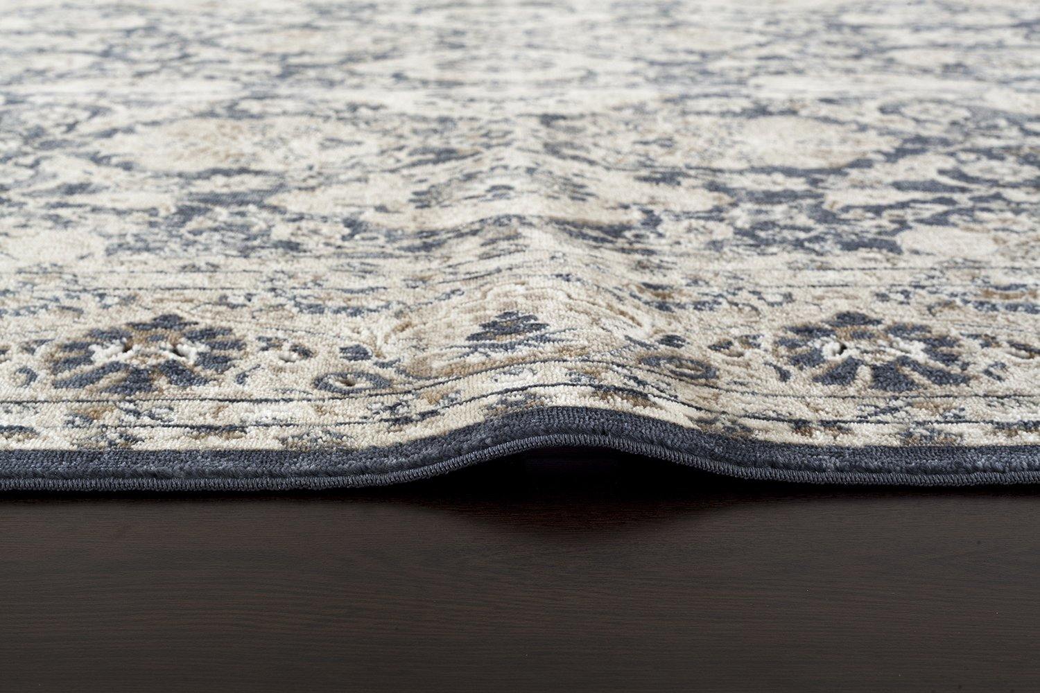 Providence Esquire Balance Traditional Blue Rug - Cozy Rugs Australia