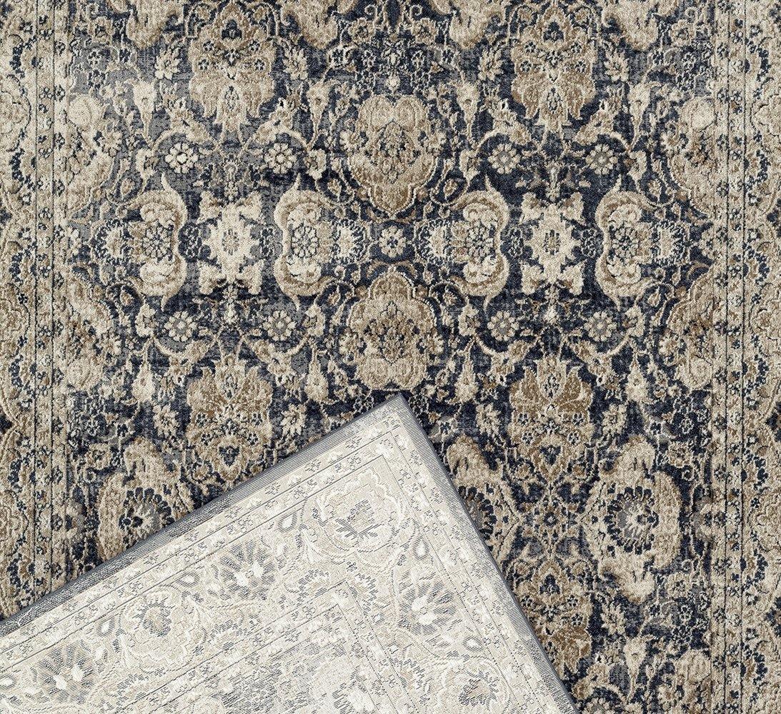 Providence Esquire Balance Traditional Blue Rug - Cozy Rugs Australia