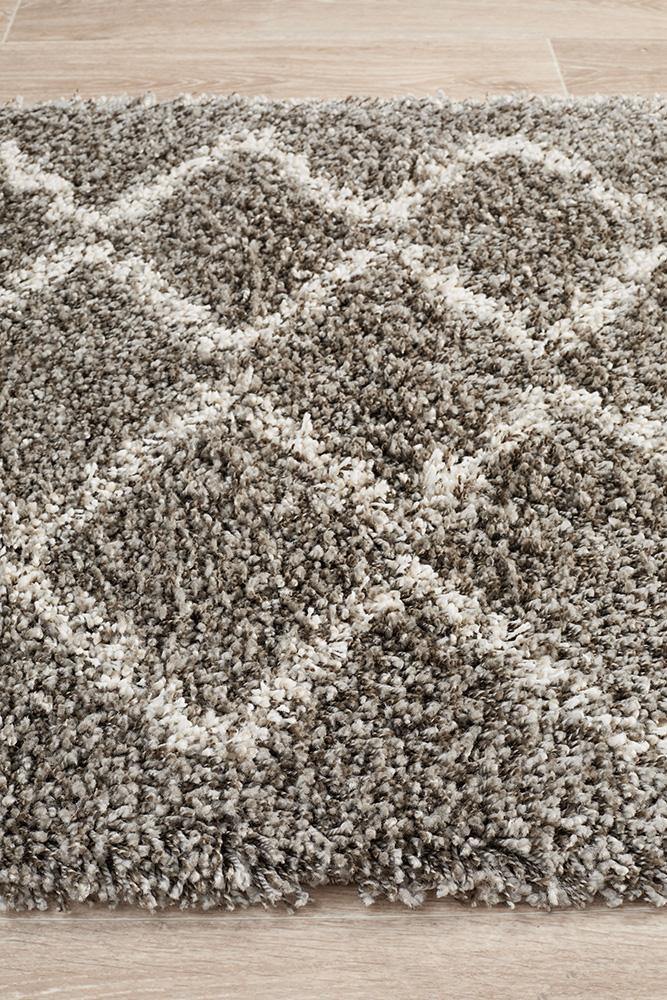 Saffron 11 Grey Runner Rug - Cozy Rugs Australia