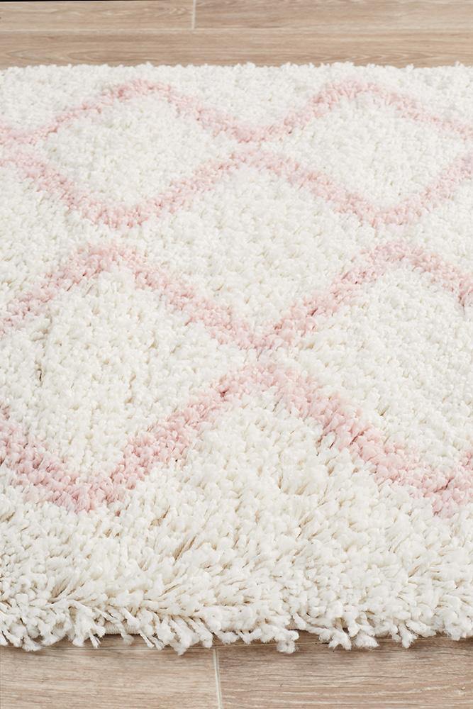 Saffron 11 Pink Runner Rug - Cozy Rugs Australia