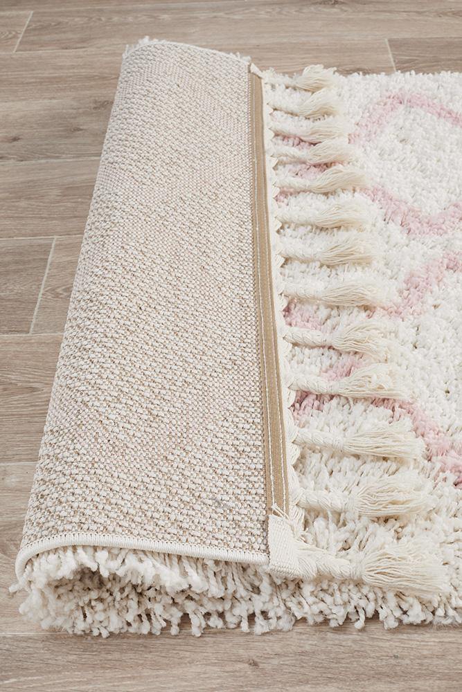 Saffron 11 Pink Runner Rug - Cozy Rugs Australia