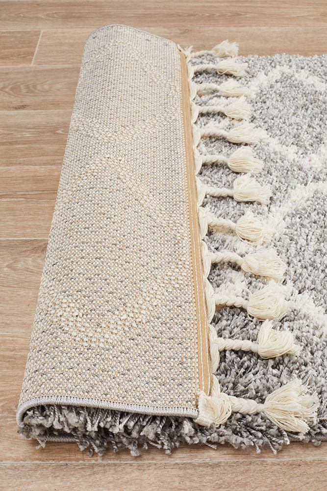 Saffron 11 Silver Runner Rug - Cozy Rugs Australia