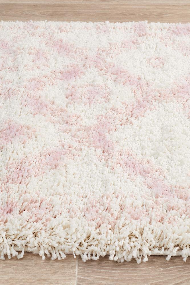 Saffron 33 Pink Runner Rug - Cozy Rugs Australia