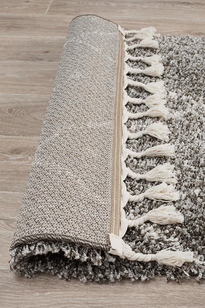 Saffron 44 Grey Runner Rug - Cozy Rugs Australia