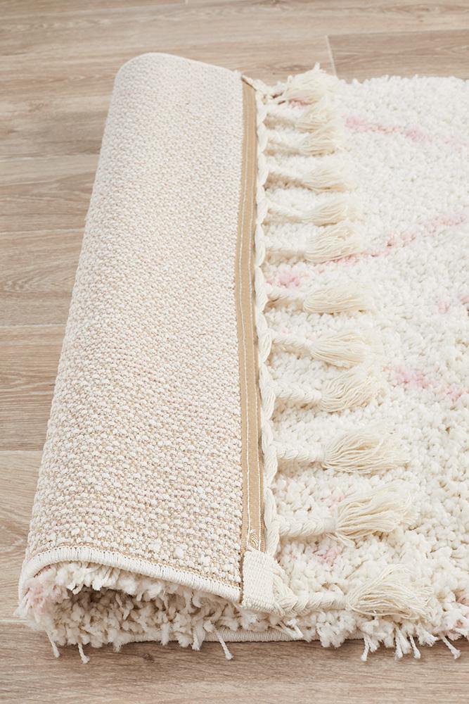 Saffron 44 Pink Runner Rug - Cozy Rugs Australia