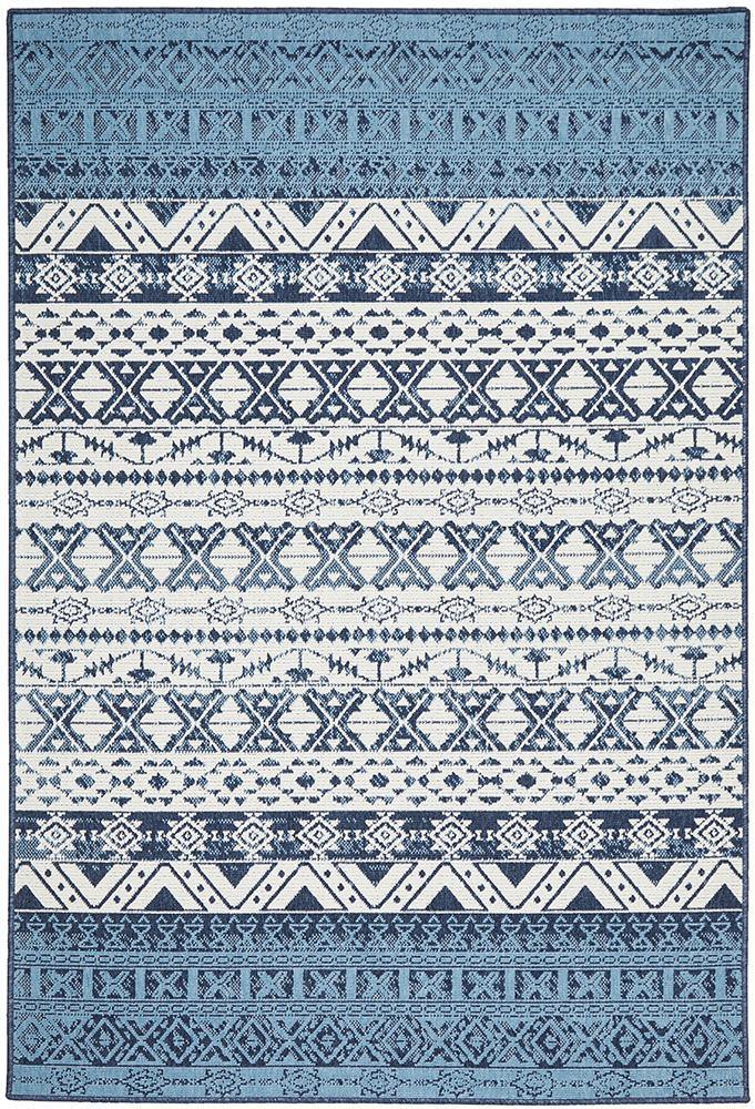 Seaside 3333 White Blue Rug - Cozy Rugs Australia