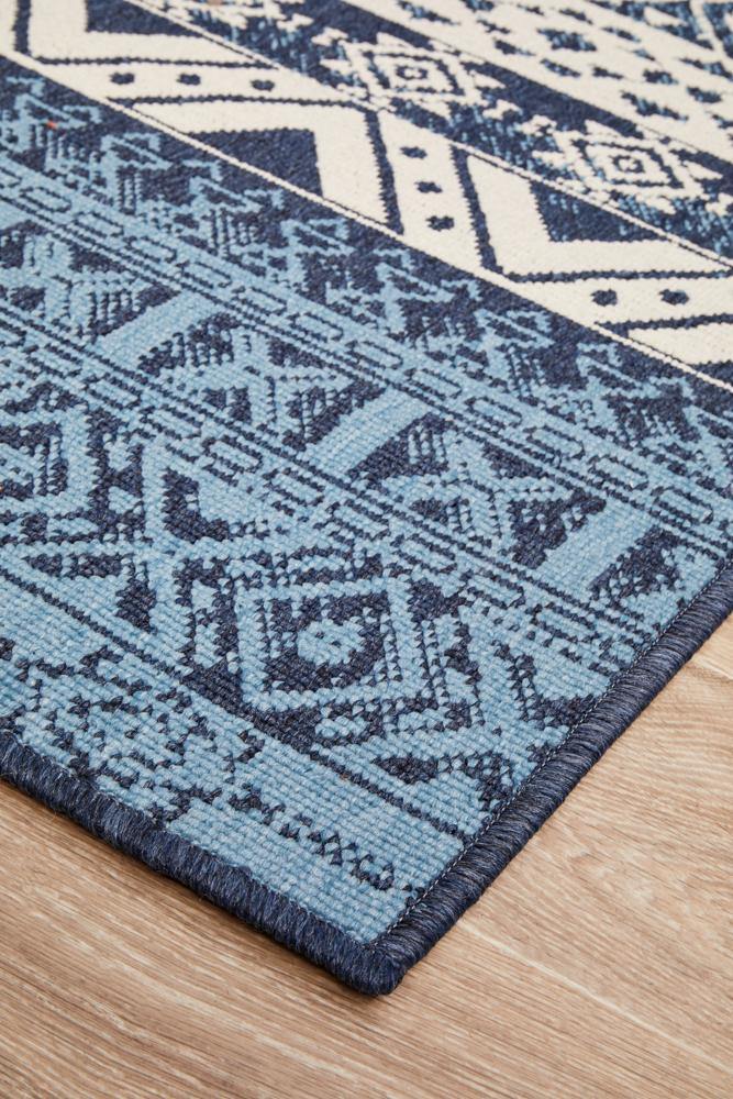 Seaside 3333 White Blue Rug - Cozy Rugs Australia