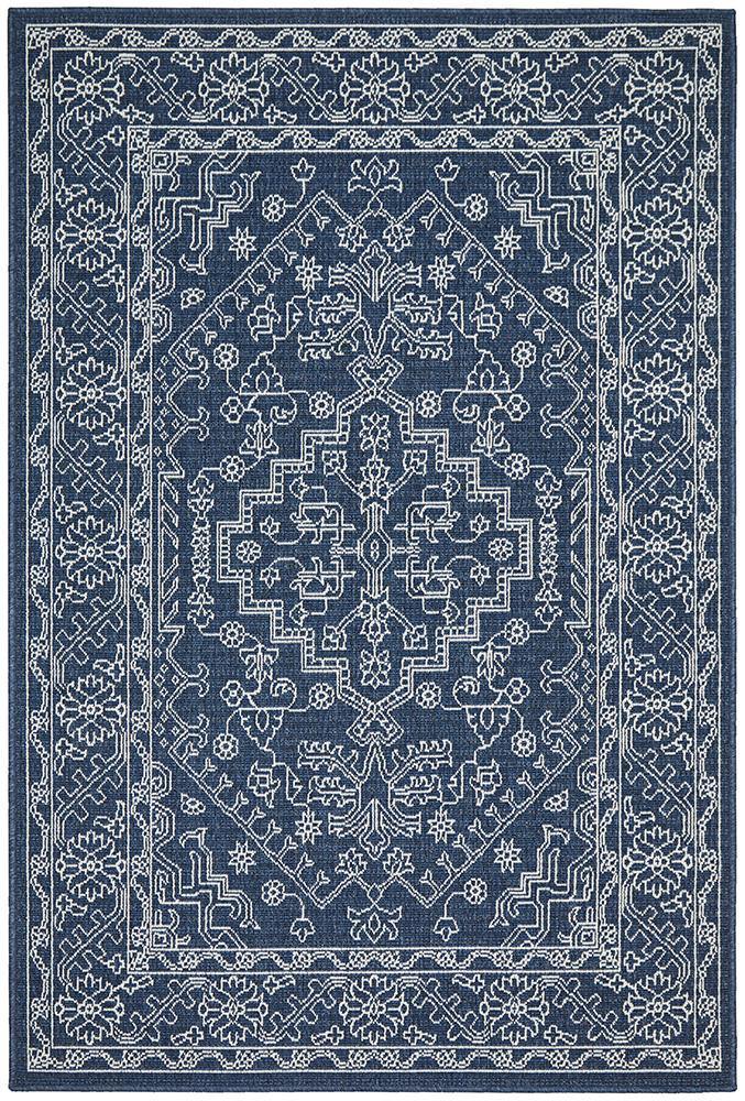 Seaside 5555 Navy Rug - Cozy Rugs Australia