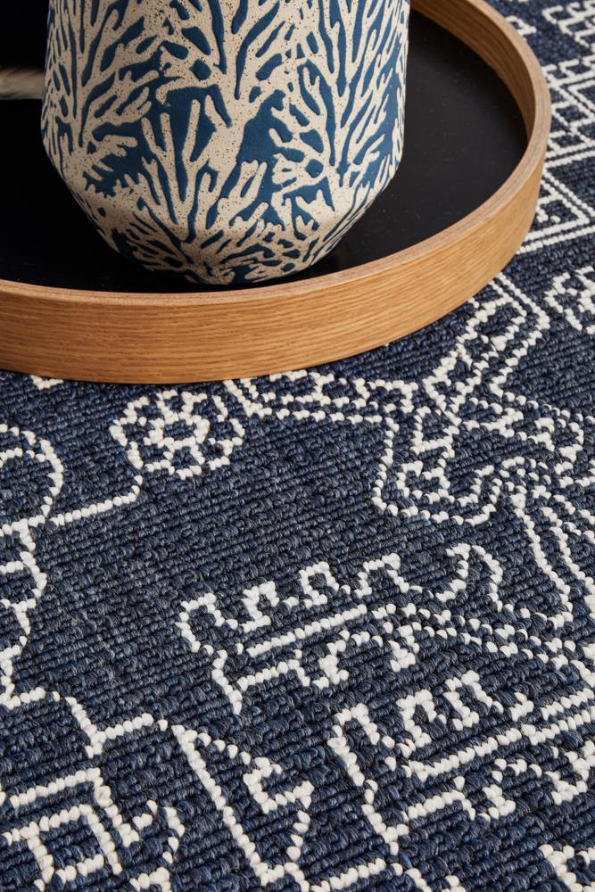 Seaside 5555 Navy Rug - Cozy Rugs Australia