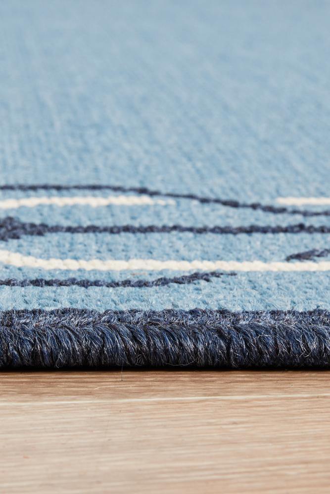 Seaside 6666 Blue Rug - Cozy Rugs Australia