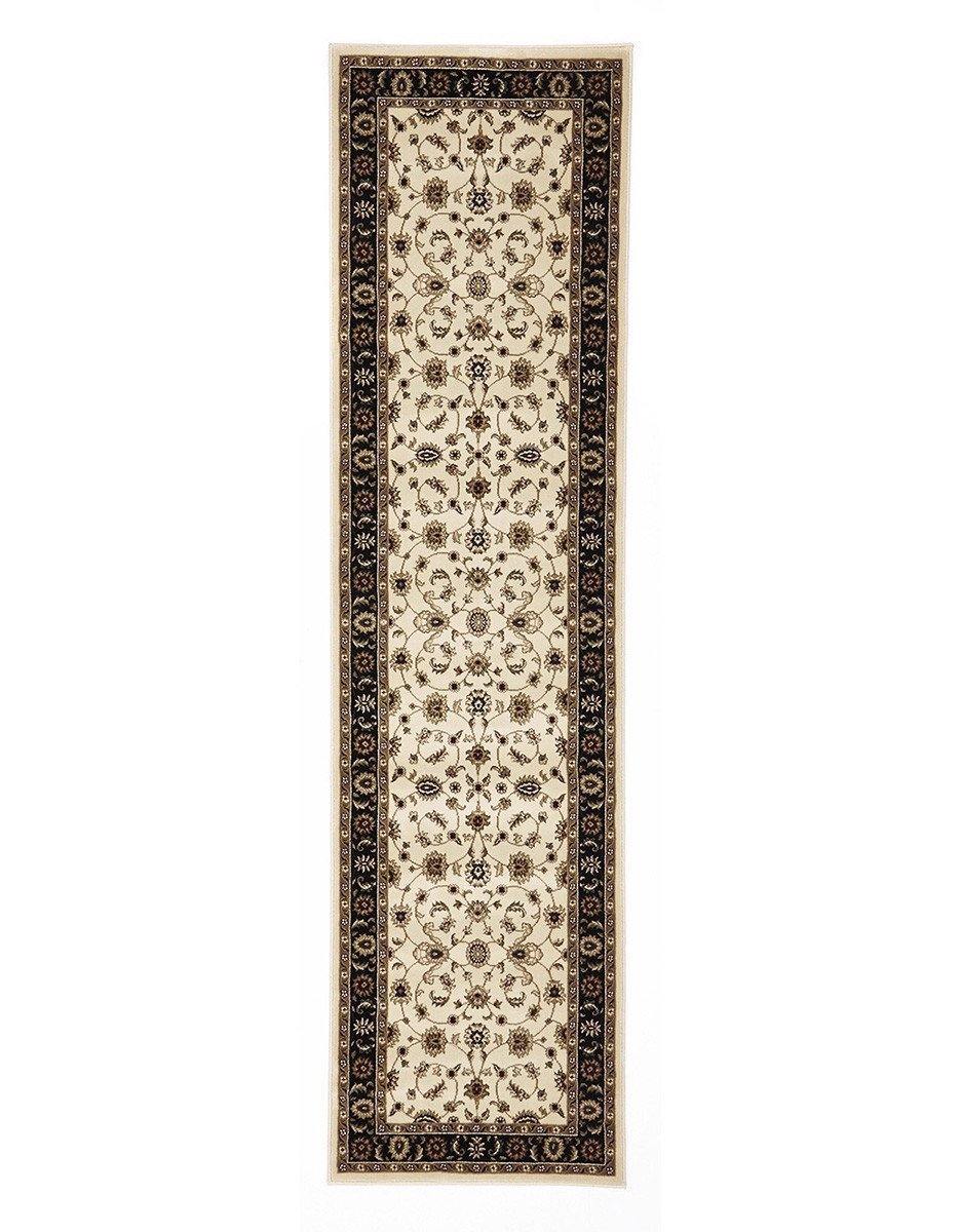 Sydney Classic Runner Ivory with Black Border Runner Rug - Cozy Rugs Australia