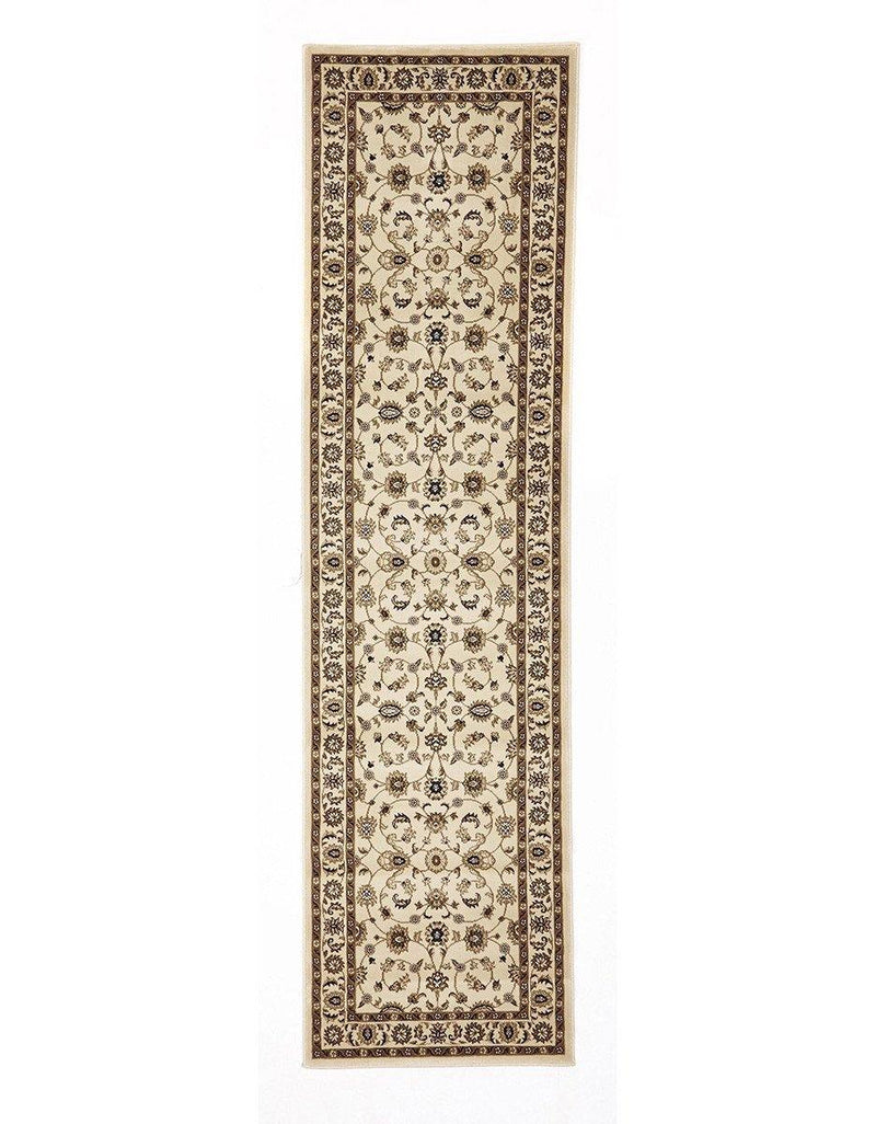 Buy Sydney Classic Runner Ivory with Ivory Border Runner Rug Online ...