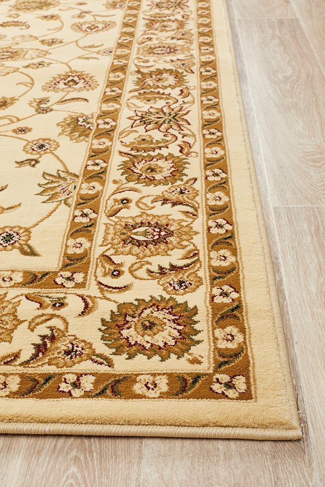 Sydney Collection Classic Rug Ivory with Ivory Border - Cozy Rugs Australia