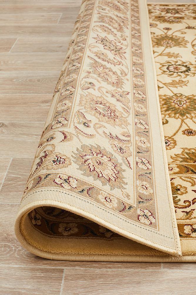 Sydney Collection Classic Rug Ivory with Ivory Border - Cozy Rugs Australia