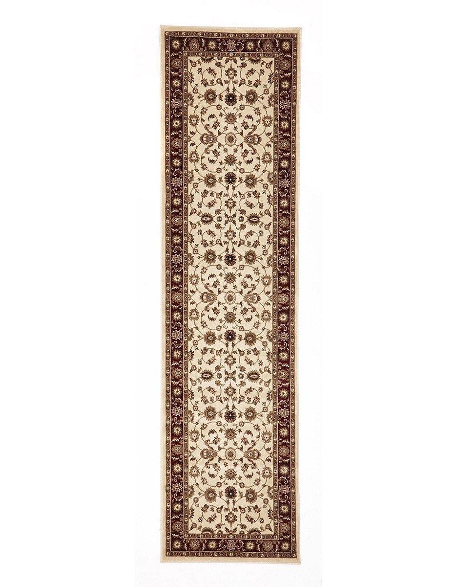 Sydney Collection Classic Rug Ivory with Red Border - Cozy Rugs Australia