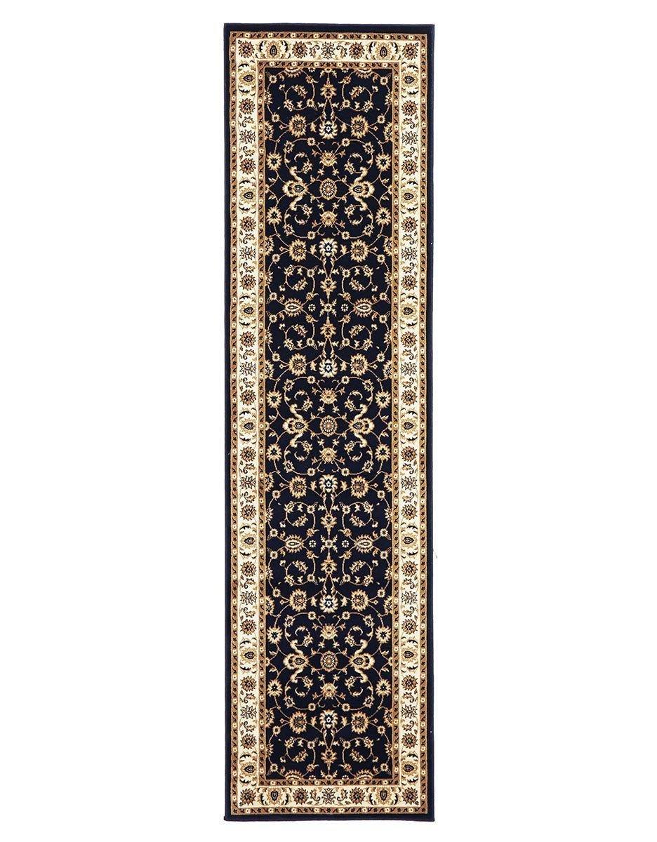 Sydney Collection Classic Rug Blue with Ivory Border - Cozy Rugs Australia