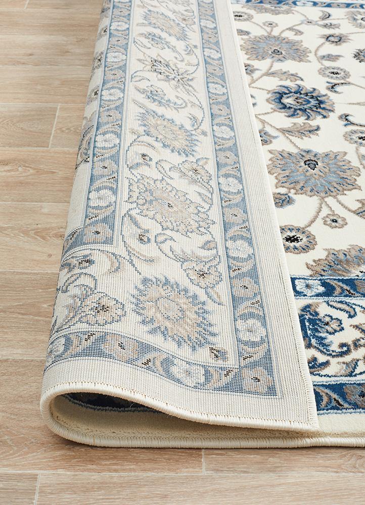 Sydney Collection Classic Rug White with White Border - Cozy Rugs Australia